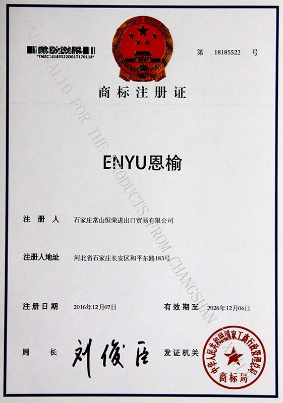 Trademark Registration Certificate b